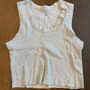 Brandy Melville grey ribbed tank top